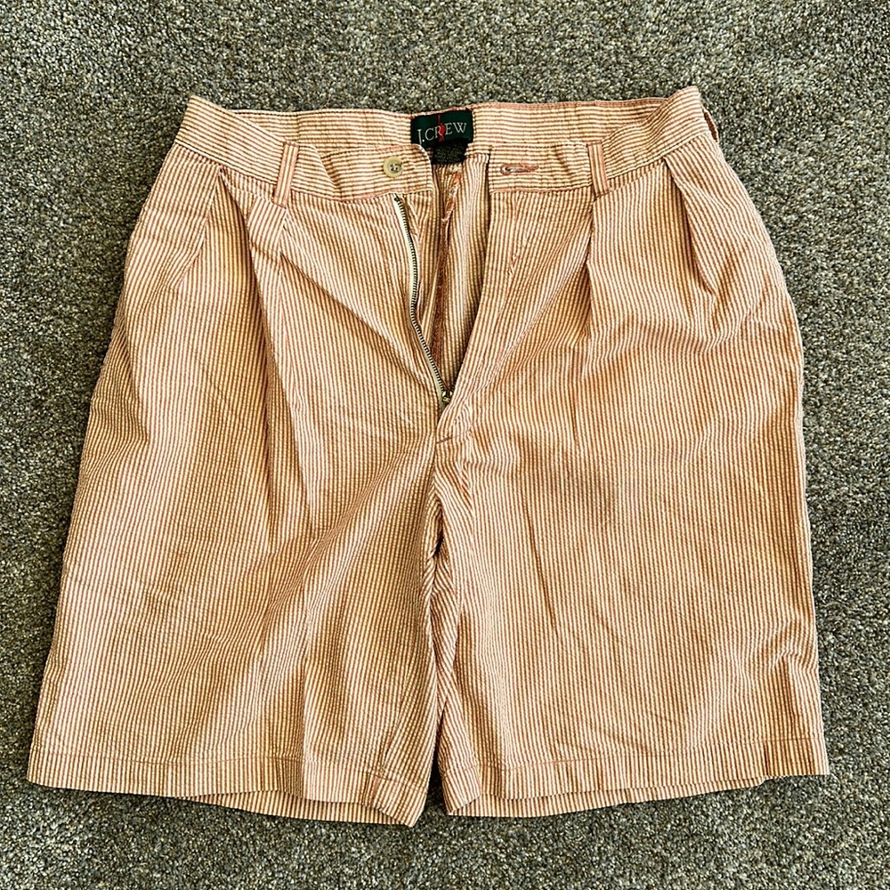J. Crew Men’s Vintage Shorts Seersucker Orange size 29